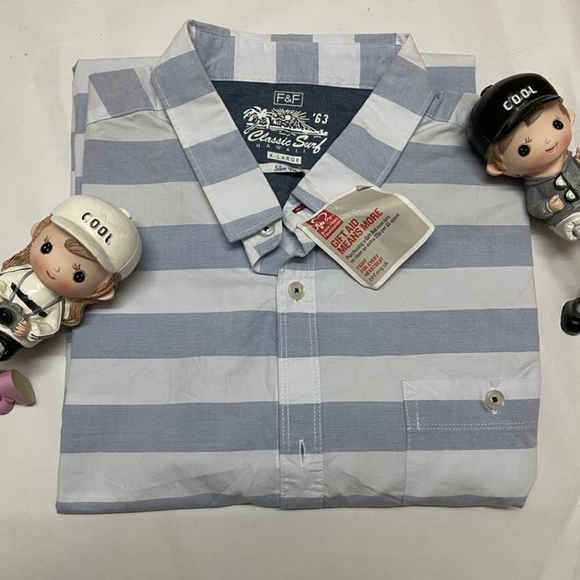 Stripes short sleeve button down shirt - Picture 3 of 7